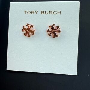 Tory Burch Rose Gold Stud Earrings